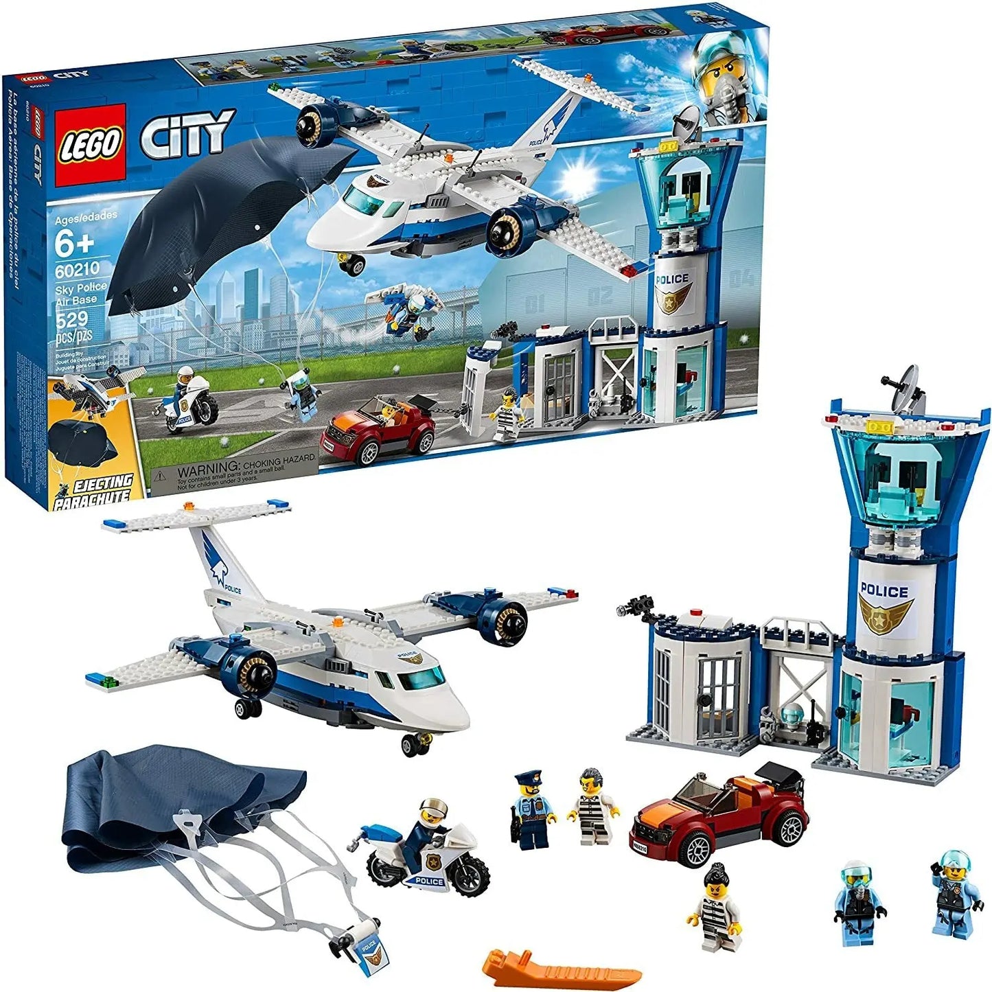 LEGO 60210 City Sky Police Air Base Building Kit (529 Pieces) - LEGO