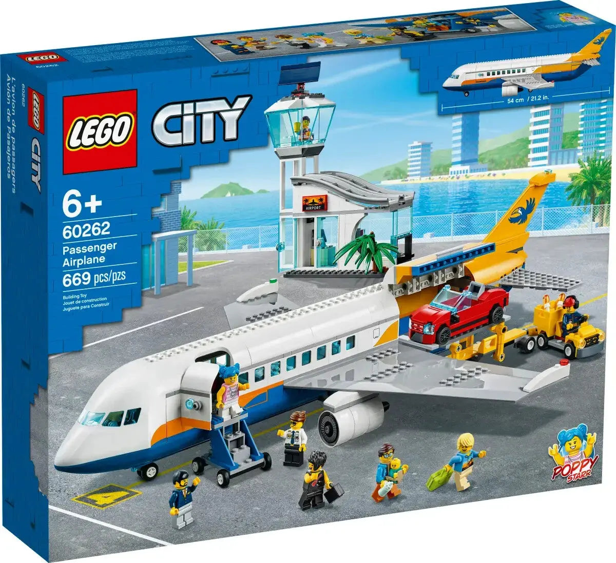 LEGO 60262 CITY PASSENGER AIRPLANE (669 Pieces) -  LEGO