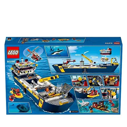 LEGO 60266 City Sea Expedition Undersea Exploration Ship Ages for 7+ (745 Pieces) -  LEGO